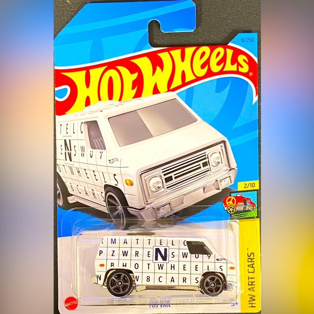 ✅ 🚗 4/20 🚗 NEW 2023 MATTEL HOT WHEELS 2/10 HW ART CARS 70s VAN #16/250